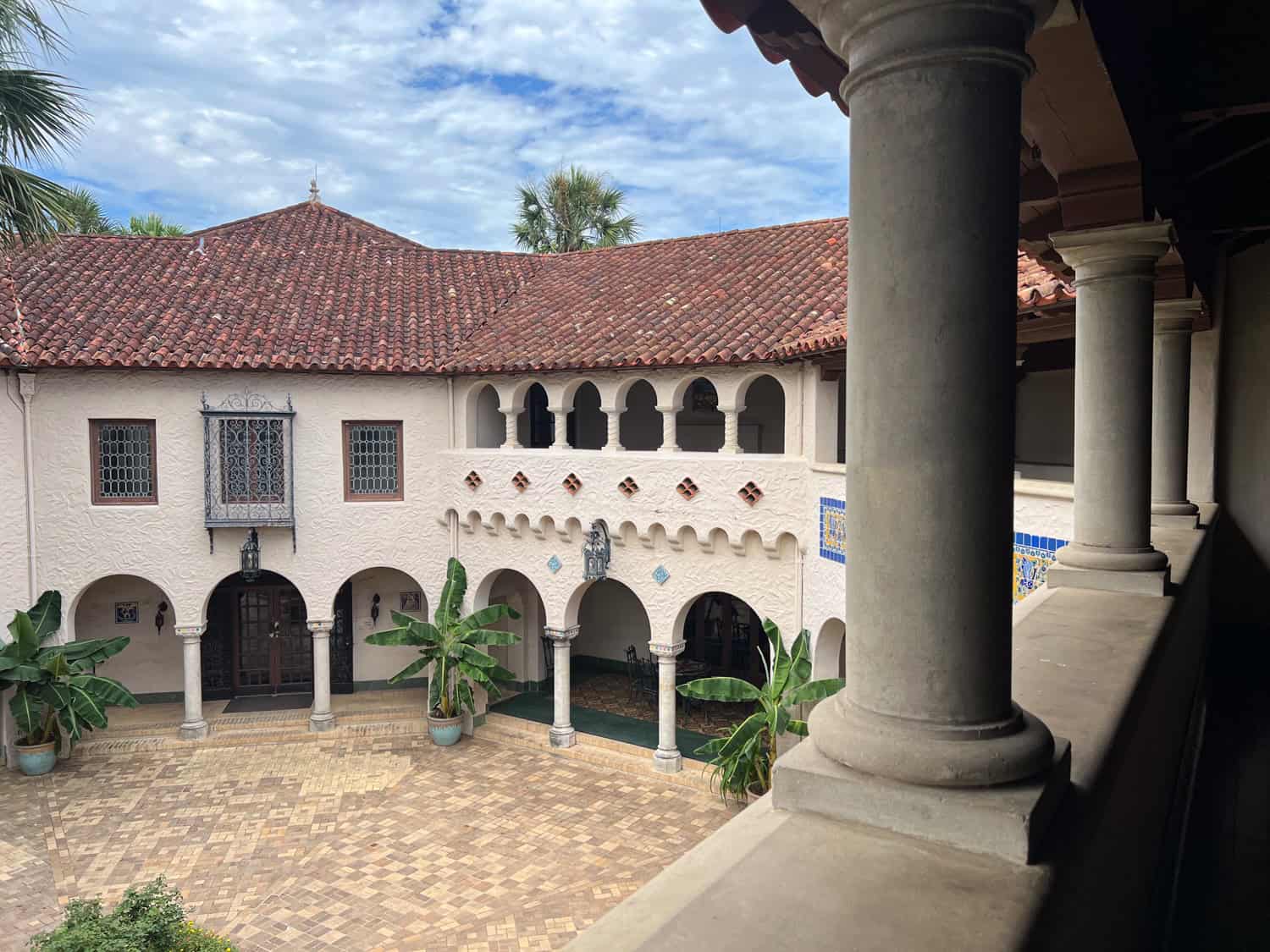 Inner courtyard at the McNay Art Museum.