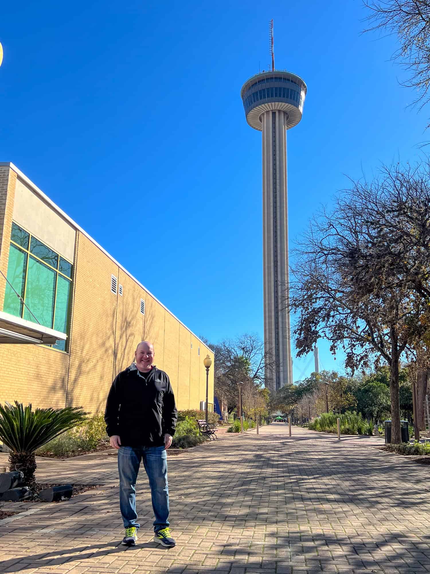 Dave outside the Tower of the Americas (photo by Kelly Lemons).