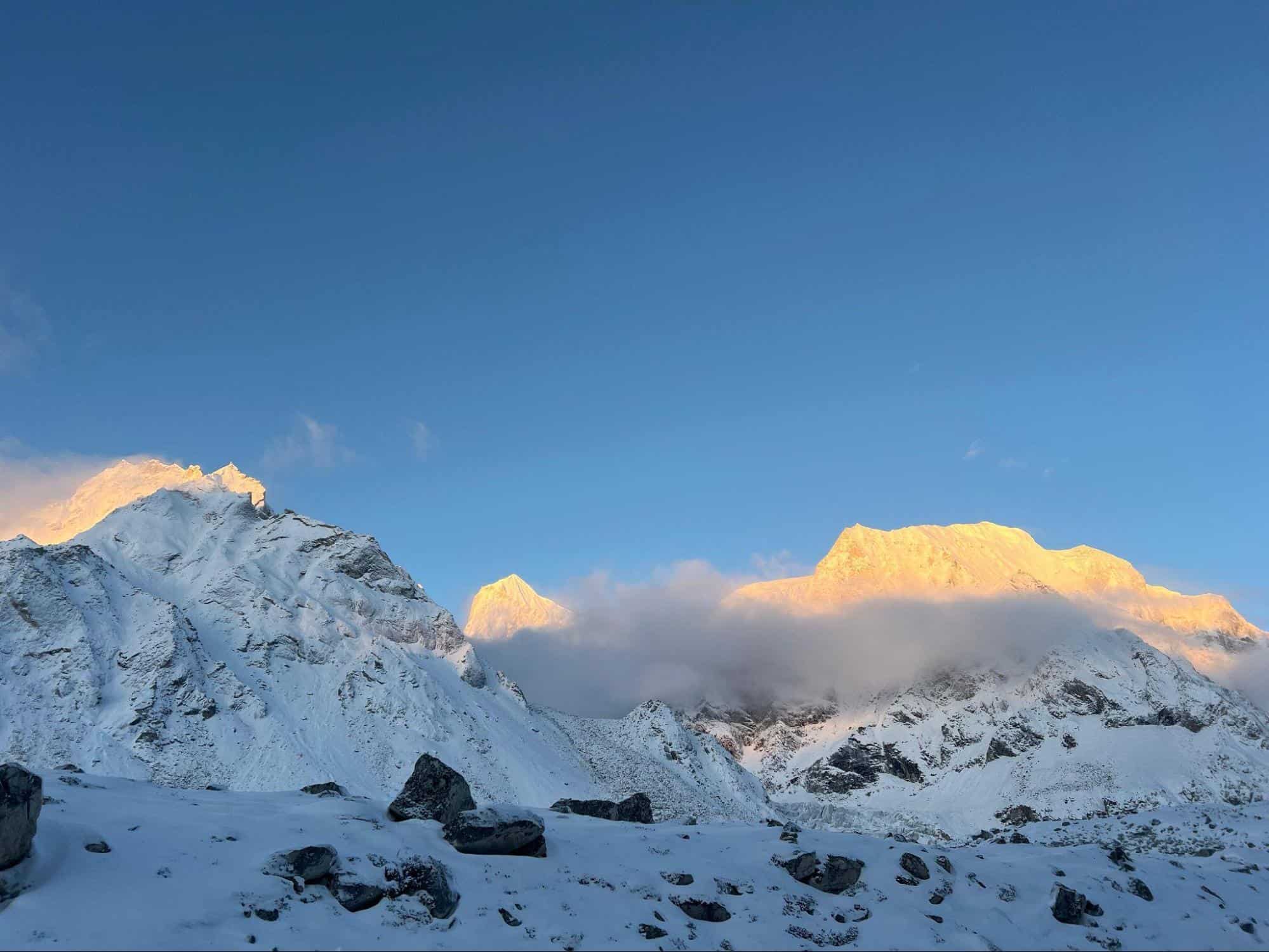 Himalayan peaks in Nepal.