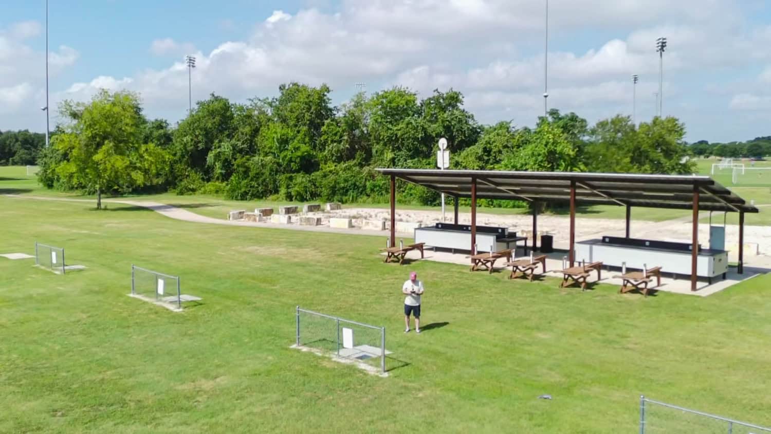 One of my first photos with the drone at Lone Star Aeronuts airfield.
