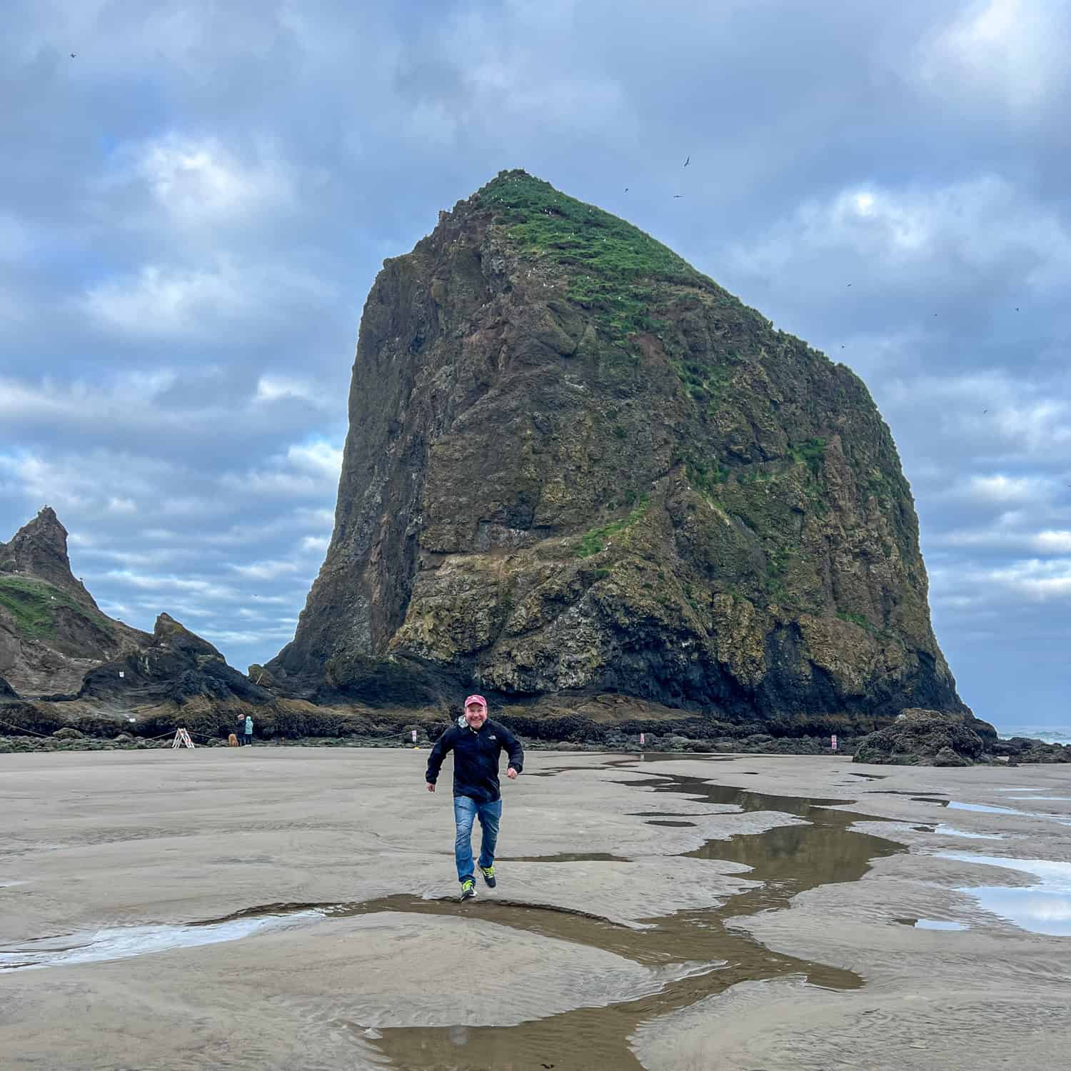 Dave at Haystack Rock (photo by Kelly Lemons). Dave at Haystack Rock (photo by Kelly Lemons).