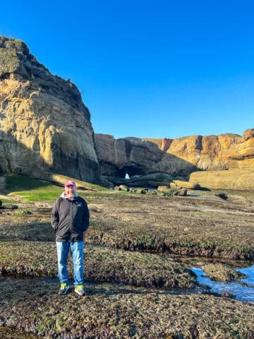 Dave on a coastal hike to Devils Punchbowl in Oregon (photo by Kelly Lemons).