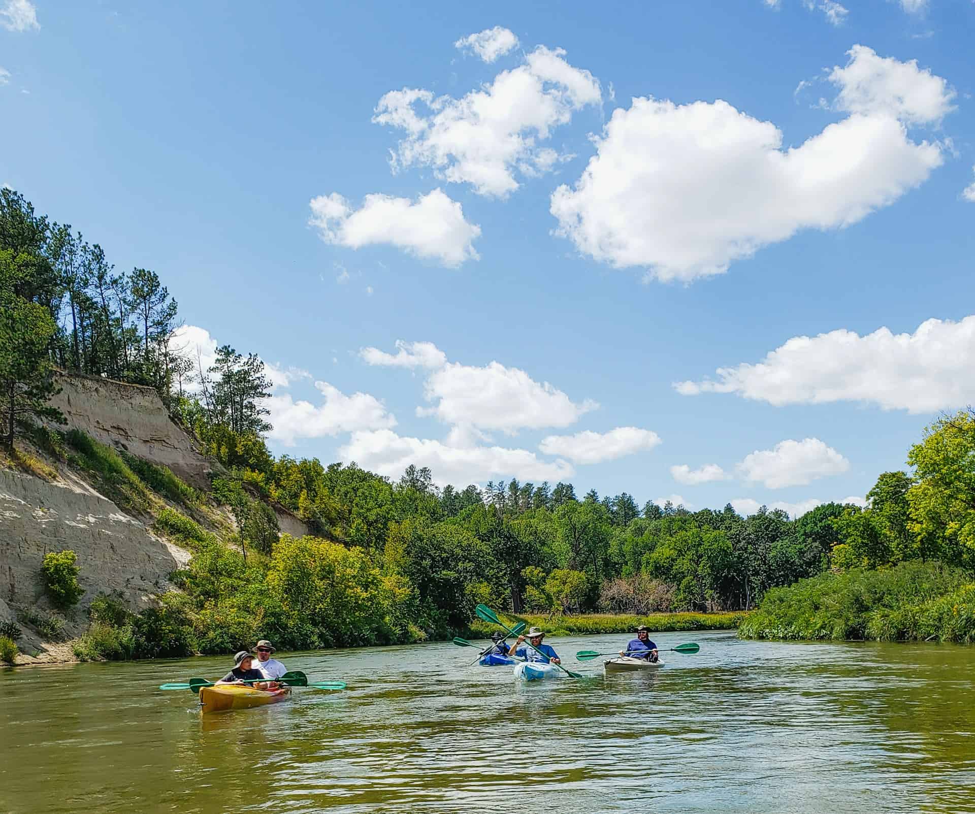 Paddlers on the Niobrara River in Nebraska (photo: Jeffrey Hamilton).