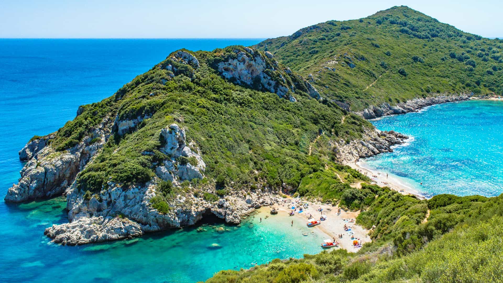 Porto Timoni beach on the island of Corfu in Greece (photo: Chris Karidis, Unsplash). Porto Timoni beach on the island of Corfu in Greece (photo: Chris Karidis, Unsplash).