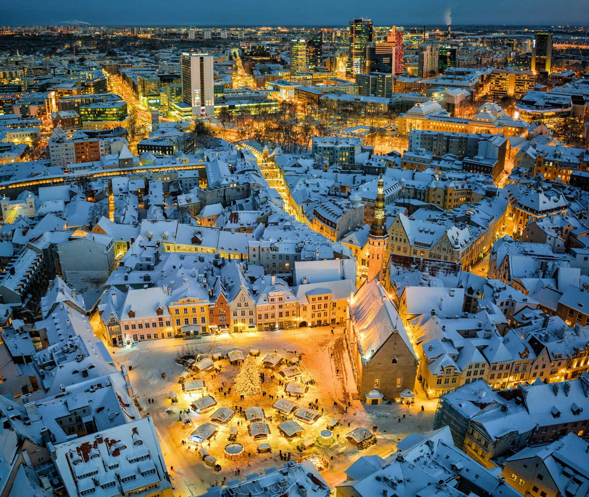 Visit the Tallinn Christmas Market on a winter holiday to Estonia (photo: Dmitry Sumin, Unsplash).