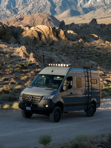 Custom Sprinter van (photo by White Top Adventures).