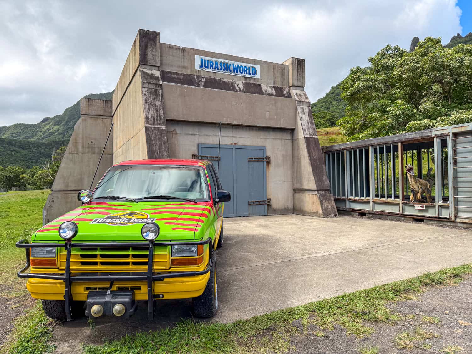 Raptor set from "Jurassic World."