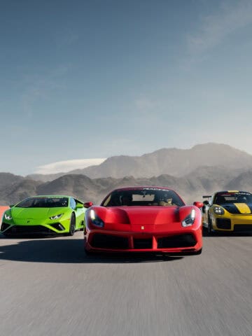 Lamborghini, Ferrari, and Porsche at SPEED VEGAS.