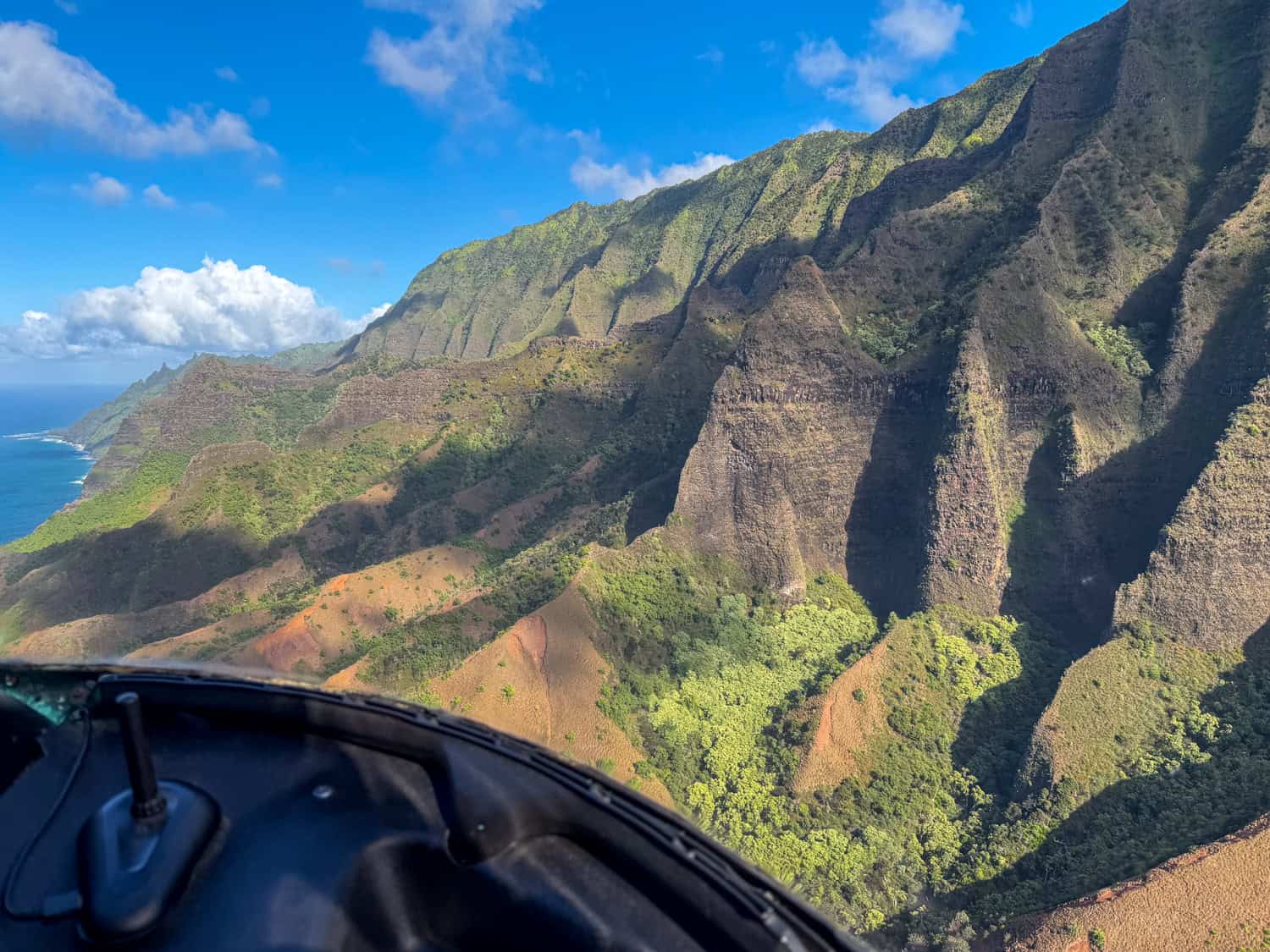 From the air, the Na Pali Coast feels endless.