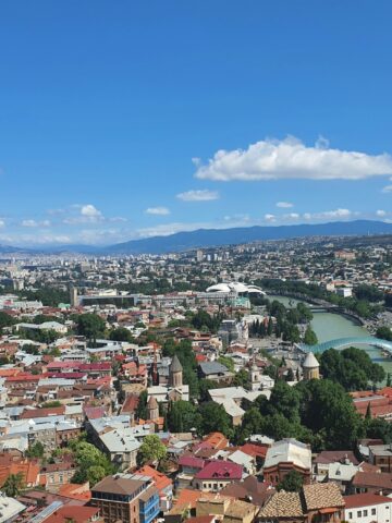 View of Tbilisi from Narikala Fortress in Georgia (photo: Mary Birago, Unsplash).