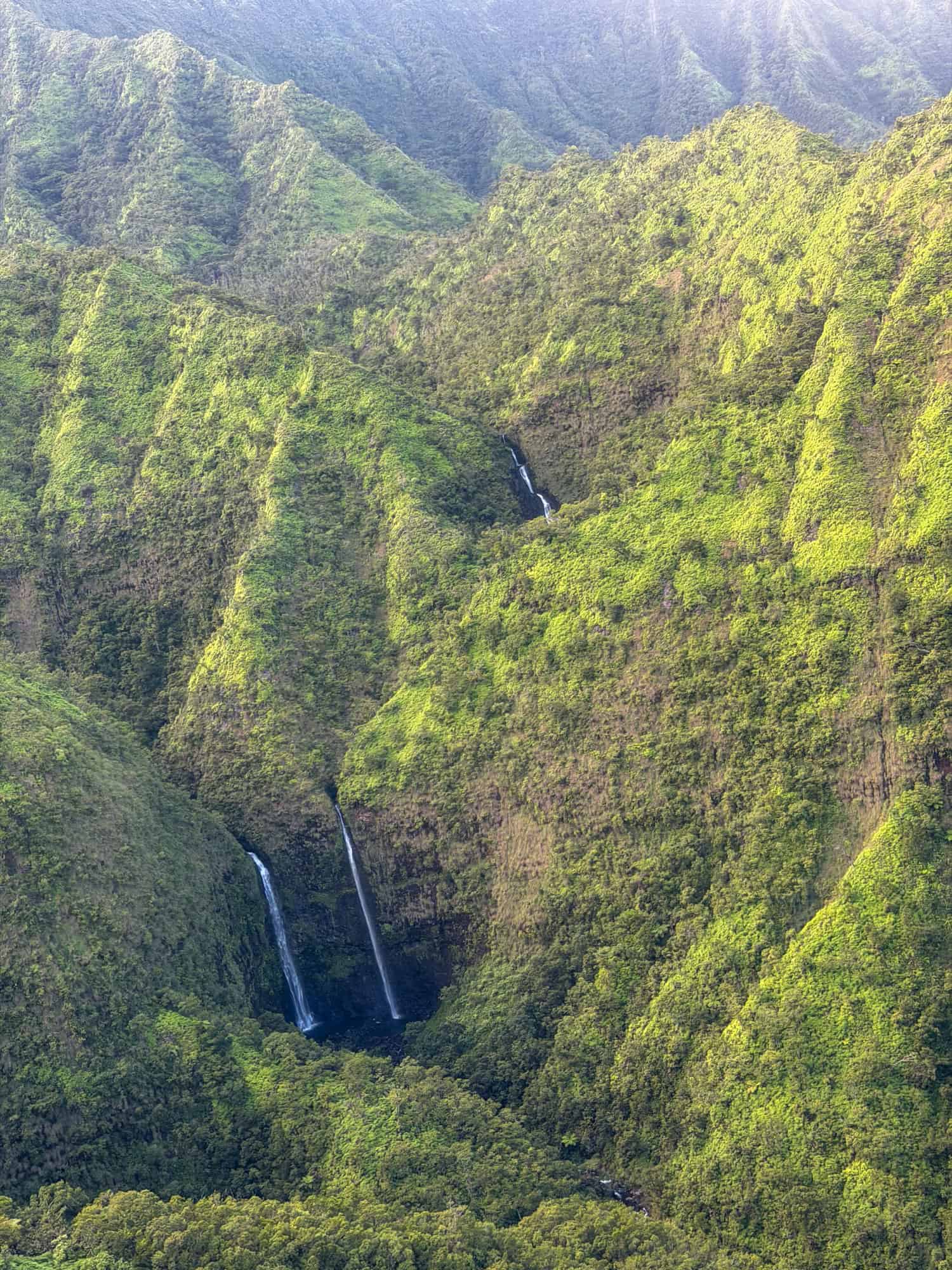 Waterfalls on Kauai.