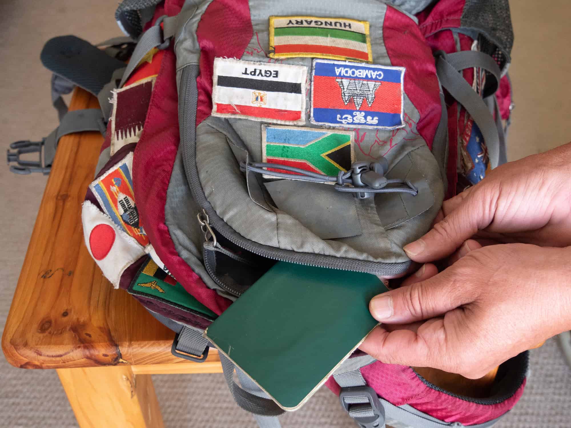 Patches are good personalized gifts for travelers (photo: Fearless on Four Wheels, iStock).