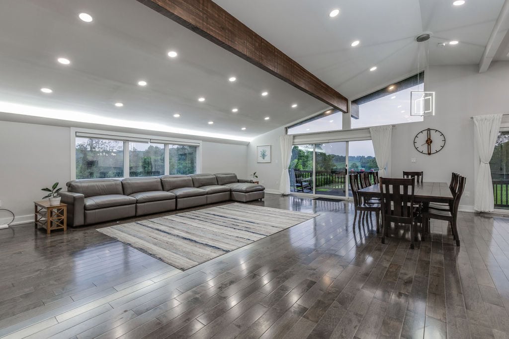 Private vacation homes in the Catskills give groups more space to relax together than traditional hotel stays.