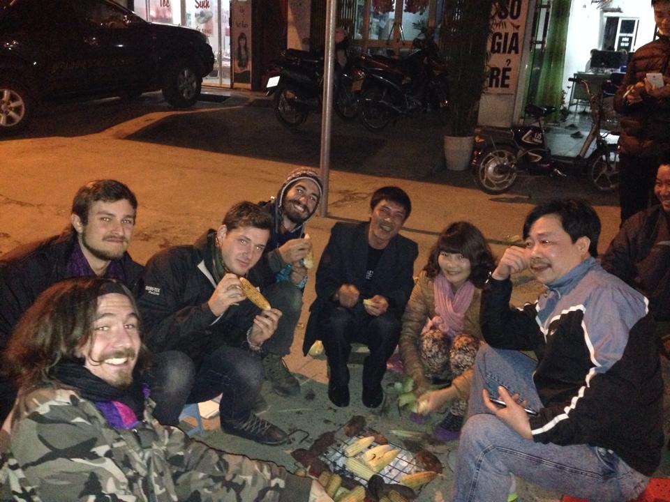 Dinner with our mountain mechanic and his family